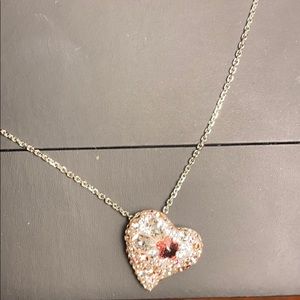 💕💖Pink authentic Swarovski 💖necklaces, silver🌸